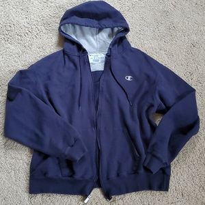 Champion Zip Up Hooded Sweatshirt